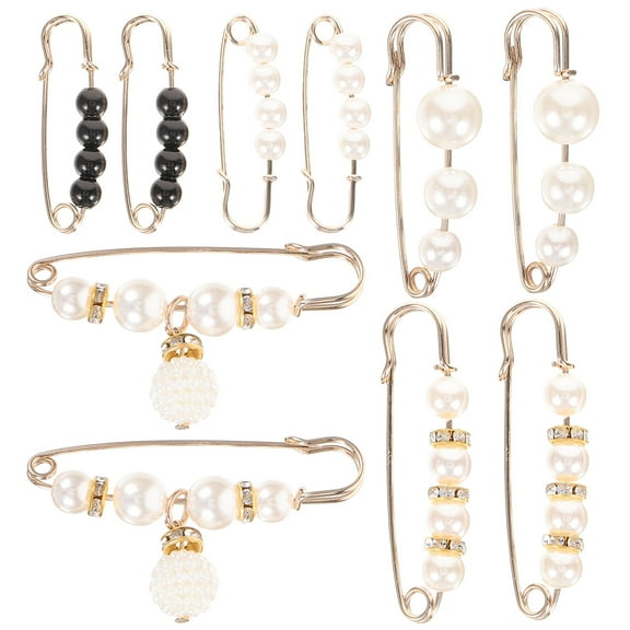 said 10Pcs Waist Pants Pins Brooch Pin Shawl Clips Pants Dress Waist Pin Collar Safety Pin