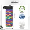 thumbnail image 4 of Sikiie Cassette Tapes Print 18OZ Insulated Straw Cup, Portable Leak-proof Sports Water Bottle, Stainless Steel Water Cup Suitable for Home and Outdoor, 4 of 8