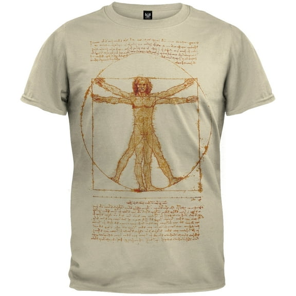 Vitruvian Man Mens T-Shirt - Medium