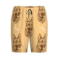 thumbnail image 3 of Picia German Shepherd Dog Pajama Shorts for Men, Men's Pajama Bottoms, Sleepwear,Short Pajama Pants-XX-Large, 3 of 9