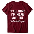 thumbnail image 4 of YHAJDS Women's Basic T-shirts Solid Color Short Sleeve Round Neck Casual Tee Top, 4 of 4