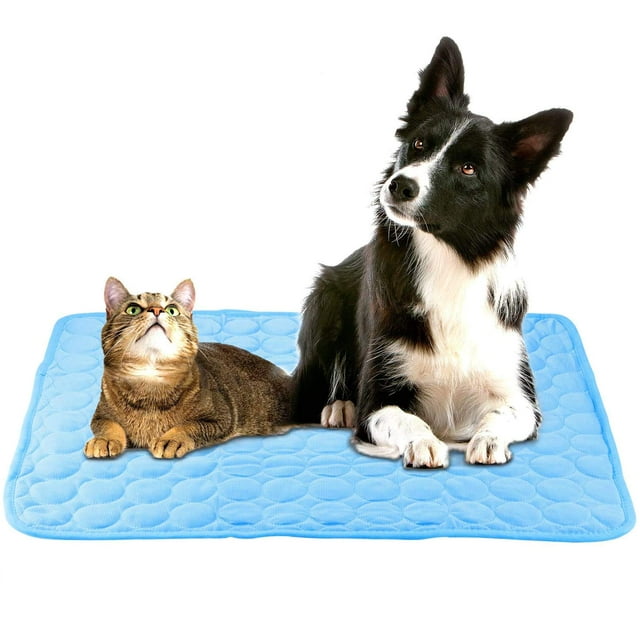Ice Silk Cooling Mat for Dogs Cats,Portable & Washable AntiSlip Dog Cooling Mat Pet Self