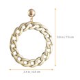 thumbnail image 3 of 1 Pair Chain Link Earrings Geometric Dangle Earrings Personalized Earrings, 3 of 8