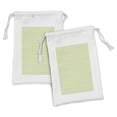 thumbnail image 1 of Geometric Fabric Pouch Set of 2, Repeating Zigzags in Pastel Tones Pattern, Small Drawstring Bag for Toiletries Masks and Favors, 9" x 6", Pale Green Cream, by Ambesonne, 1 of 2