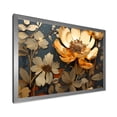 thumbnail image 2 of Designart "Meadow of Poppies Golden Grey I" Floral Framed Wall Art Decor - Traditional Yellow Poppies Hallway Framed Wall Art Decor, 2 of 6