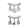 thumbnail image 1 of 2 pinzas para suéter de moda, hebillas de aleación para conectar chal, hebillas para collar, pinzas para cárdigan, accesorios de ropa, broches de pulpo con concha, 1 of 7