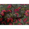 thumbnail image 4 of oneOone Cotton Poplin Fabric Laceleaf Leaves Sashiko Printed Craft Fabric BTY 42 Inch Wide, 4 of 4