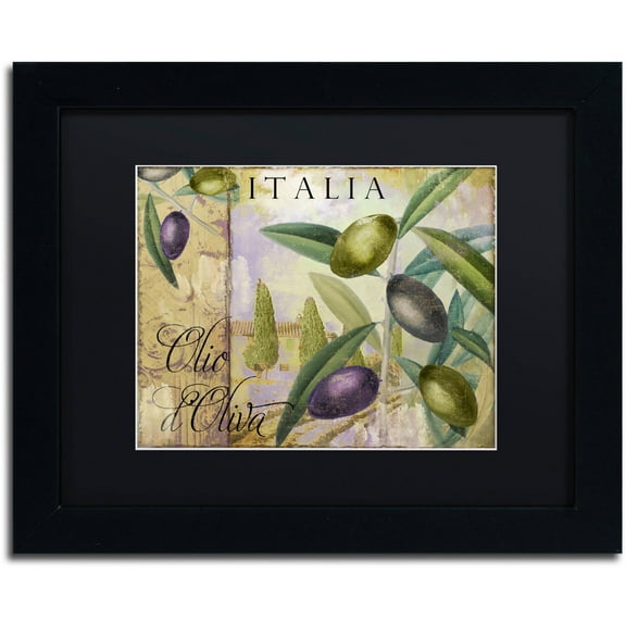 Trademark Fine Art "Toscana I" Canvas Art by Color Bakery Black Matte, Black Frame