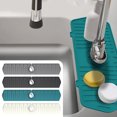 thumbnail image 1 of mmirethe Sink Spatter Guard For Kitchen Food Grade Materials Easy To Store Wide Application No Cracking green black 76*14.5cm 1Set, 1 of 6
