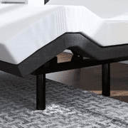 Einfach 14 Adjustable Wireless Control and Metal Support Bed Frame, Split King