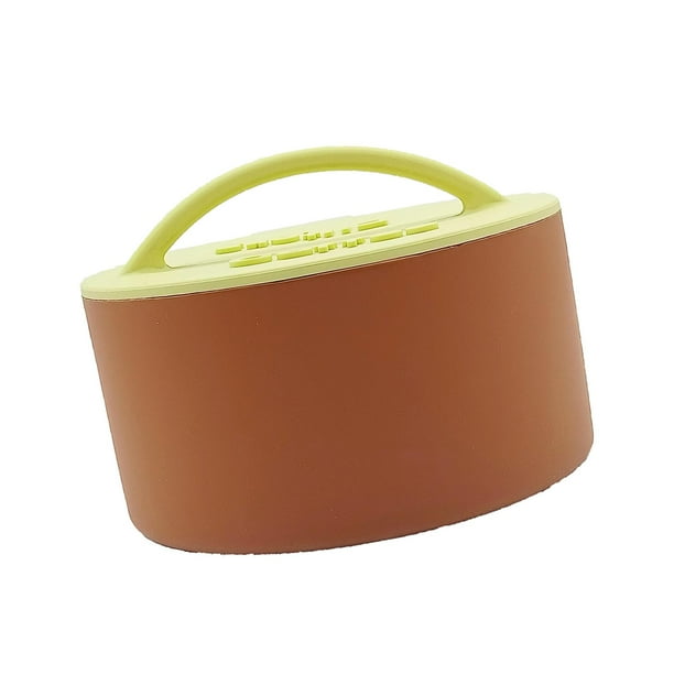 Organizador de papel para porta café de silicona, funcional para la decoración del hogar en la encimera. Marrón