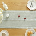thumbnail image 5 of Cterwk Table Runner with Tassels, Embroidered Cotton Linen Table Runner Boho Table Runners for Christmas Party and Wedding, 90x13 Inches, 5 of 7