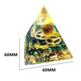 thumbnail image 2 of de cristales naturales - Punto de energía Protección EMF Generador de energía cargada Energía Meditación Decoración para CUTICAT Pirámide de orgón, 2 of 8