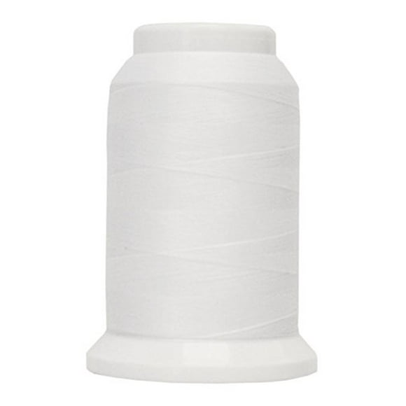 Superior Threads Polyarn Wool-Like Textured 100% Polyester Serger Sewing Thread 1,000 Yard Cone (#001 White)
