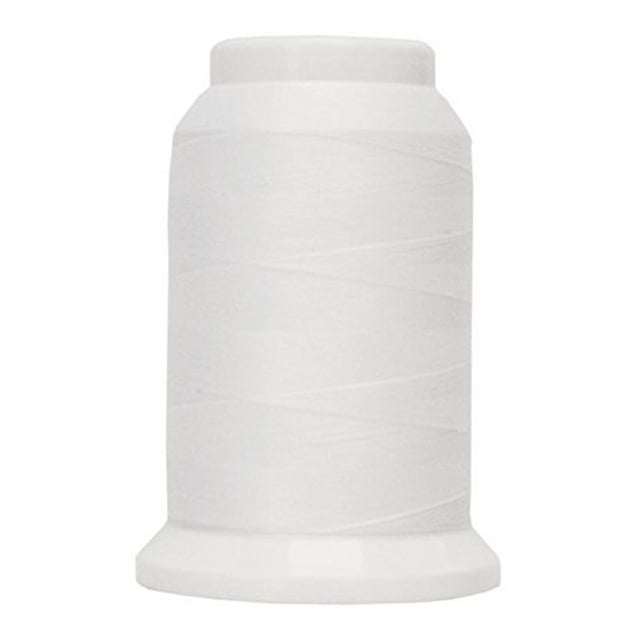 Superior Threads Polyarn Wool-Like Textured 100% Polyester Serger Sewing Thread 1,000 Yard Cone (#001 White)