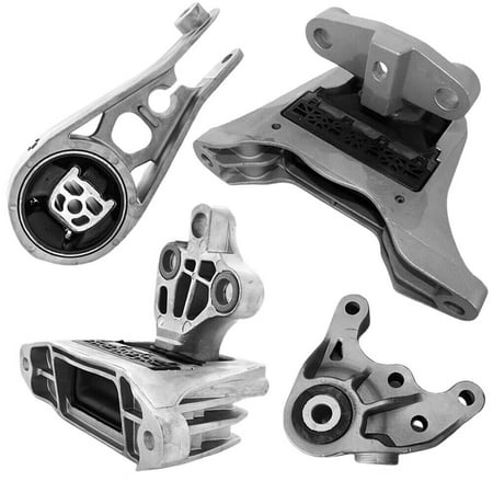 4M Auto Parts Rear Rear Lower & Hydraulic Right Engine Mount With Hydraulic Left Automatic Transmission Mount 4PCS Set. Parts 3530 3504 R3352 3528. (FWD)