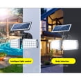 thumbnail image 3 of Solar Microwave Radar Wall Lamp Human Body Induction Double Head Rotatable Home Garden Waterproof Solar Street Light 80COB, 3 of 8