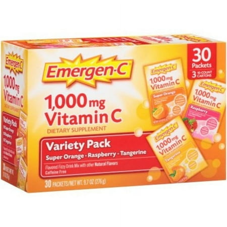 Alacer Corp. Emergen-C Variety Pack, 30/Box, Multi