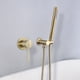 thumbnail image 1 of Juego de Ducha de Pared con Cabezal de Ducha de Agua Fría y Caliente Juego de Ducha Dorado, 1 of 5