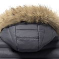thumbnail image 4 of Ceisia Men Thick Fleece Lined Warm Winter Puffer Coat With Hood Casual Outerwear Gray M Gift, 4 of 4