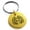 Gold, variant on Stainless Steel Date Masamune Samurai Crest Engraved Small Medallion Circle Charm Keychain Keyring