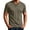 Army Green, variant on Men's Vintage V Neck T-Shirt Short Sleeve Regular Fitted Notch Neck Soft Plain Shirts Everyday Daily Tee Tops