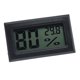 thumbnail image 1 of Termómetro higrómetro digital multifuncional Pantalla LCD Medidor de humedad de temperatura interior con alarma de reloj de calendario retroiluminado (negro), 1 of 4
