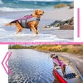 thumbnail image 4 of PUMYPOREITY Dog Life Jacket with Rescue Handle, Reflective Dog Life Vest Adjustable Dog Life Preserver, Mermaid Life Coat for Small Medium Large Dogs, Pet Safety Swimsuit for Swimming Surfing Boating, 4 of 7