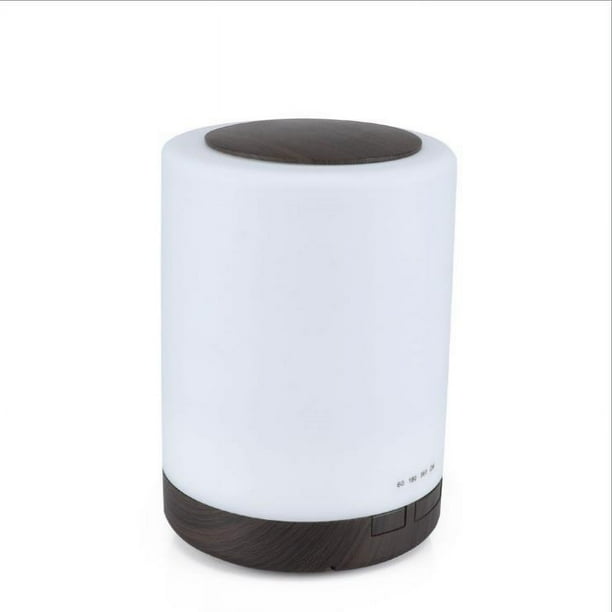 Difusor de aceites esenciales de 300 ml, humidificador de aire para dormitorio, apagado automático/3 configuraciones de temporizador, para el hogar, yoga, oficina, spa, dormitorio, veta de madera profunda Rojo Verde