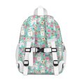 thumbnail image 3 of Bichon Dog Blue Florals Backpack for School,Cute School Bag,Schoolbag with Adjustable Shoulder Straps & Padded Back,15"x11.42"x5.5", 3 of 5