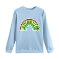 thumbnail image 5 of Aofany St Patricks Day Sweatshirt Women Long Sleeve Crewneck Shamrock St. Patricks Shirts Tee Tops Cute Holiday Pullovers, 5 of 6
