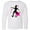 AA-White, variant on Inktastic Girl Playing Soccer Pink and Yellow Stars Long Sleeve Youth T-Shirt