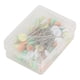 thumbnail image 4 of Alfileres de costura, 100 piezas de agujas de color de fijación de cabeza grande para el hogar, componentes de joyería hechos a mano, flor de ciruela clara, 4 of 14