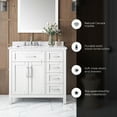 thumbnail image 4 of Ove Decors Tahoe 36 W x 21" D Freestanding Bathroom Vanity with Sink, Pure White, 4 of 22