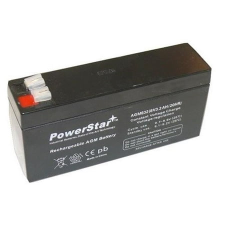 PowerStar PS-832-149 8V 3.2Ah PPG Biomedical Systems PM2B EKG Monitor Replacement