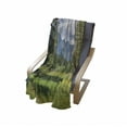 thumbnail image 4 of Yosemite Soft Flannel Fleece Blanket, Yosemite Valley Meadows with Trees Fluffy Clouds Cliff Tourist Attraction Picture, Cozy Plush for Indoor and Outdoor Use, 50" x 70", Grey Green, by Ambesonne, 4 of 6