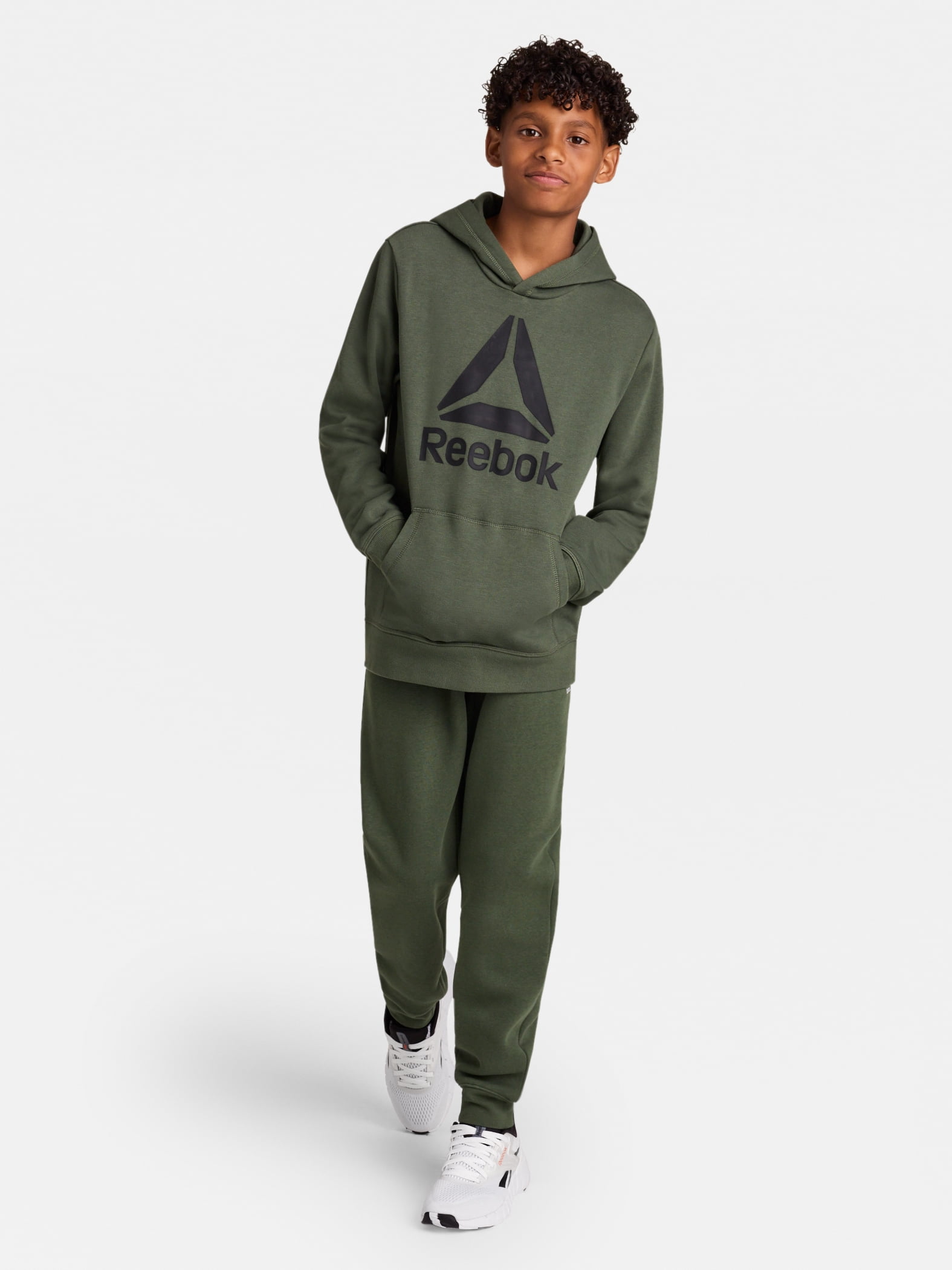 Reebok Kid's Unisex Game Day Fleece Hoodie, Sizes 4-18