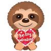 Valentines Day Sloth Stick Balloon