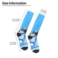 thumbnail image 2 of Masiiu Bluey Print Adult Crew socks, Comfortable Novelty Colorful Patterned, Breathable, Stylish Colorblock for Men Women, 2 of 6