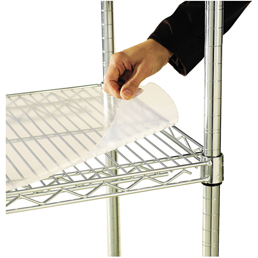 Alera Shelf Liners for Wire Shelving, Clear Plastic, 4-Pack, Available in Multiple Sizes