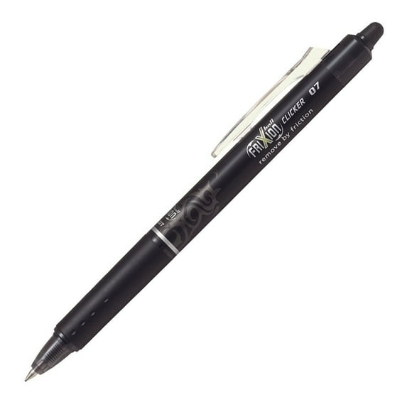 Pilot FriXion Ball Clicker Retractable Erasable Pen, 0.7mm, Black Ink