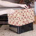 thumbnail image 5 of Xoenoiee Heart Donut Print 2 Slice Toaster Covers Dust Protection Bread Maker Covers Washable Toaster Oven Cloth Cover Small Appliance Cover Kitchen Accessories with Drawstring Closure, S, 5 of 7