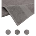 thumbnail image 3 of Juego de toallas Pleasant Home Bath, 100% algodón, 515 g/m², 6 unidades, color gris, 3 of 7
