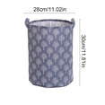 thumbnail image 2 of Laundry Hamper with Handles - Foldable Storage Basket for Adult, Clothing, Living Room & Bedroom - Durable Lightweight Hamper for Home Organization, 11.81*11.02in, A, 2 of 6