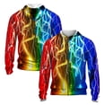 thumbnail image 5 of Sudadera con capucha con cremallera y estampado 3D de llamas geniales para hombre, sudadera con capucha de moda con personalidad, sudaderas deportivas de gran tamaño para hombre, camisetas para niños,, 5 of 5