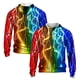thumbnail image 4 of Sudadera con capucha con cremallera y estampado 3D de llamas geniales para hombre, sudadera con capucha de moda con personalidad, sudaderas deportivas de gran tamaño para hombre, camisetas para niños,, 4 of 4