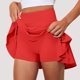 thumbnail image 2 of pantalones de yoga elásticos para mujer pantalones cortos deportivos estampados falda ligera de cintura alta con bolsillos rojo/2xl, 2 of 5