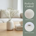 thumbnail image 2 of REGALWOVEN Ceramic Bud Vase Set, Small Decorative Flower Vases for Home Decor, Modern Matte Vases in Assorted Shapes White 2.8"L x 2.8"W x 3.9"H, 2 of 7
