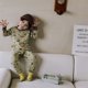 thumbnail image 1 of Conjunto de pijama de algodón para niños, ropa interior para bebés, pijamas de algodón para niñas, conjunto de dos piezas, ropa interior para bebés, pantalones largos de otoño para bebés, 1 of 5