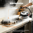 thumbnail image 6 of CURYMAY Portable Handheld Steam Cleaner,High Temperature Pressurized Steam Cleaning Machine with Brush Heads for Kitchen,Furniture,Bathroom,Car,Us Plug 110V (White), 6 of 7